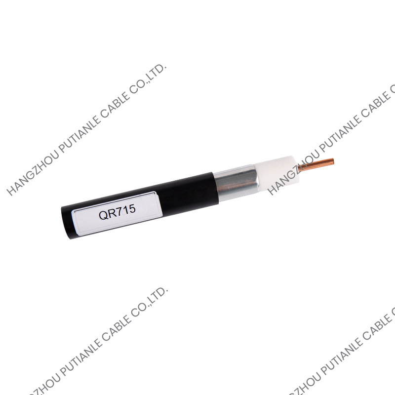 QR715 Elastic Outer Layer 75 OHM Aluminum Tube Cable