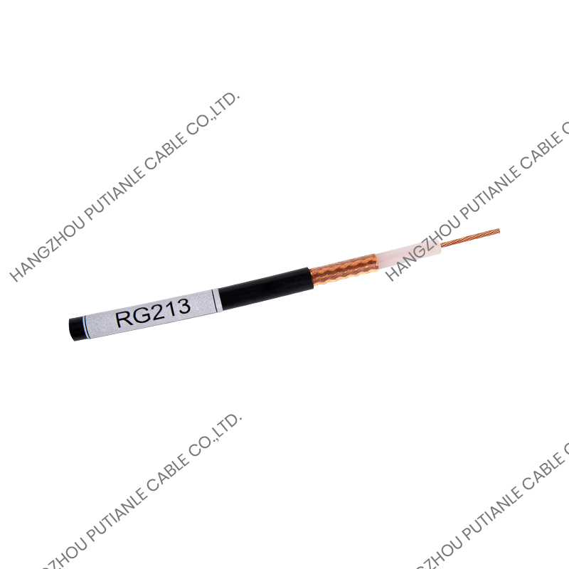 RG213 Strong Protective Layer Outer Conductor 75 OHM Braiding Cable