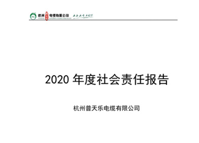 社会责任报告--普天乐2020